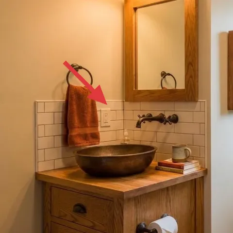 terracotta hand towel
