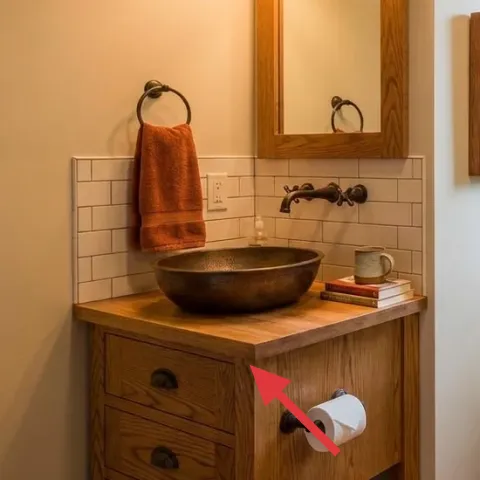 wood bathroom vanity