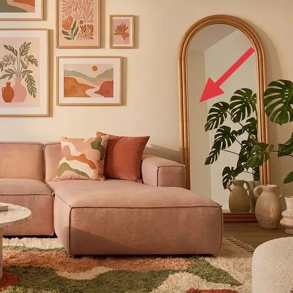 Arched wall mirror