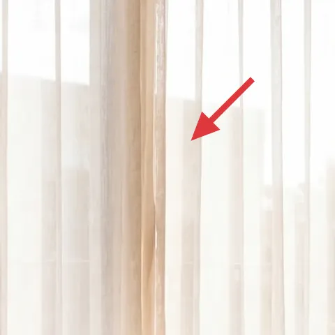 beige curtain panels