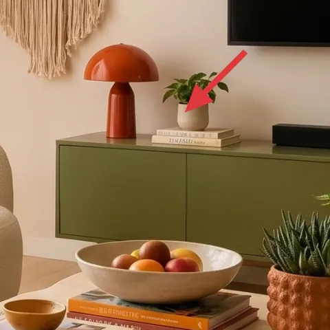 orange table lamp