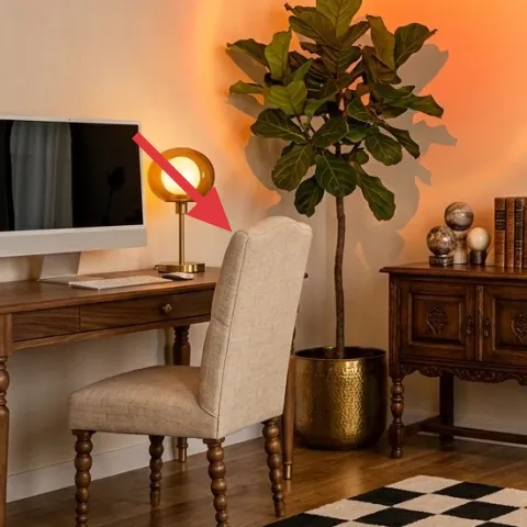 Writing desk with drawers