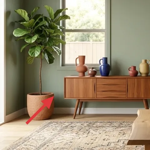 Woven planter pot
