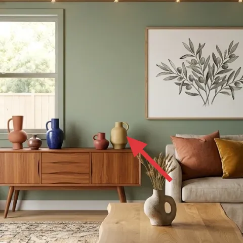 Wood sideboard cabinet
