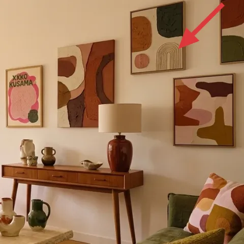 framed abstract print
