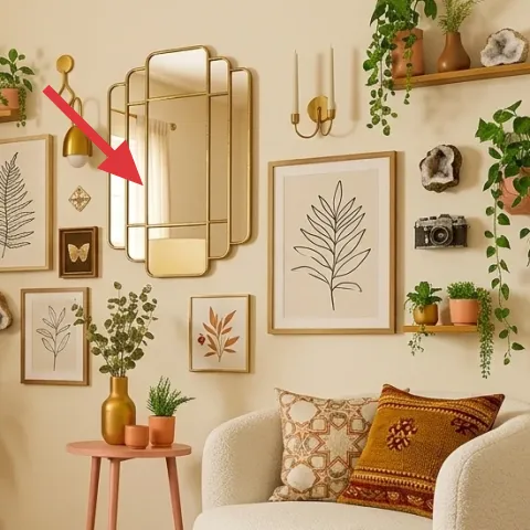 Gold wall sconce
