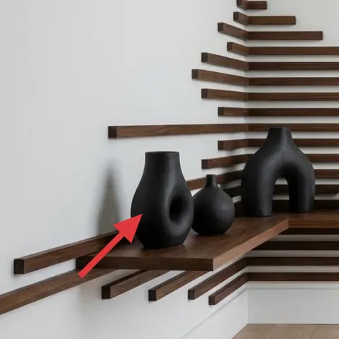 large matte black vase