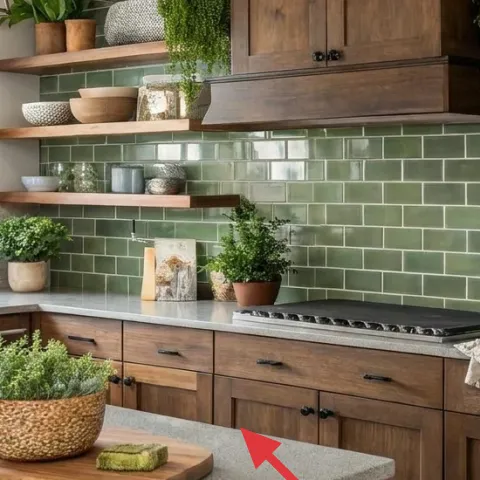 wooden cutting board on countertop