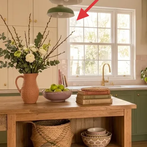 Green drum pendant shade