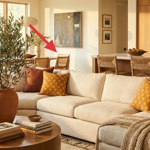 plug-in floor lamp with off-white shade