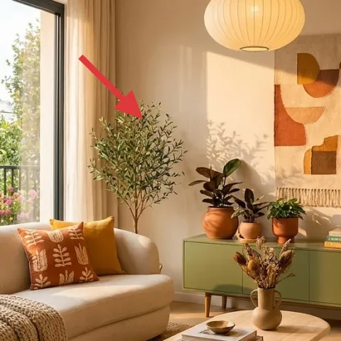 beige curtain panels