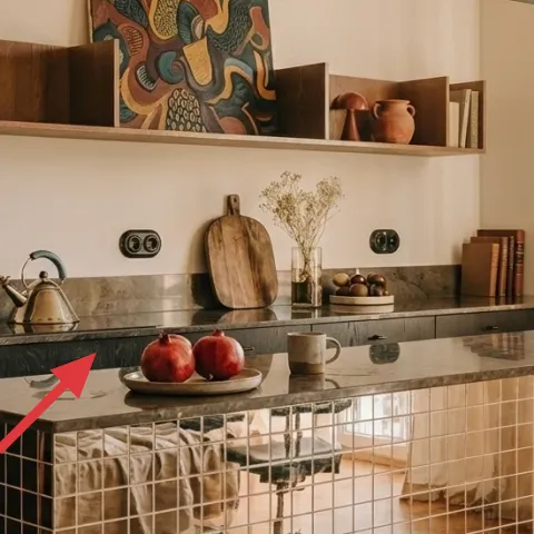 copper kettle on the countertop