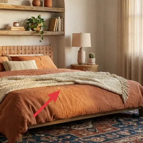 rust terracotta throw blanket