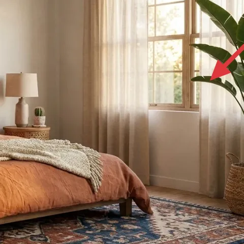 large potted bird-of-paradise plant
