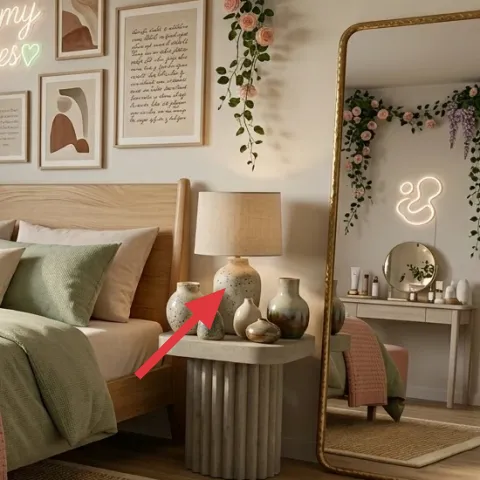 cream table lamp