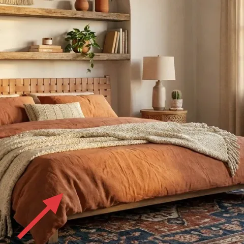 Cream textured throw blanket