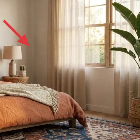 Fabric-shade table lamp