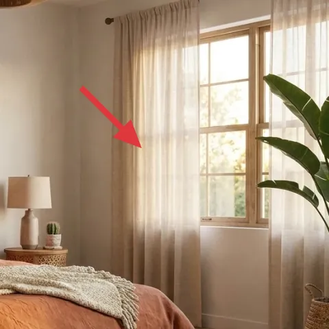 Off-white curtains