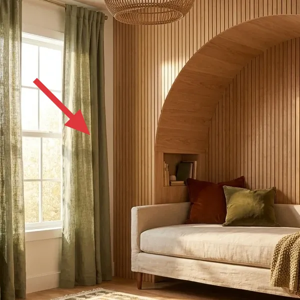 Green curtains