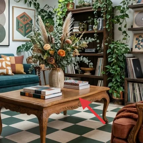 wood coffee table