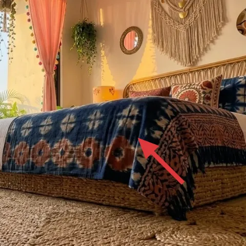 large patterned throw blanket