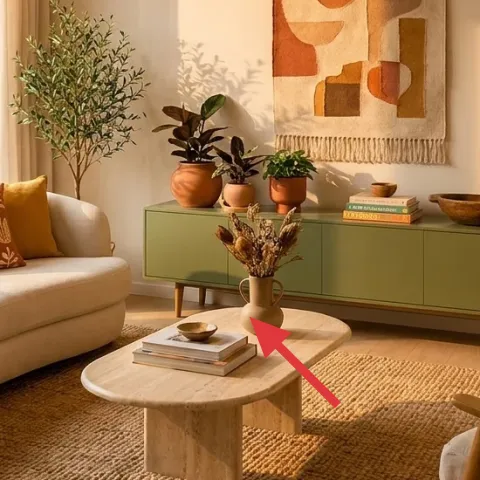 Wood coffee table