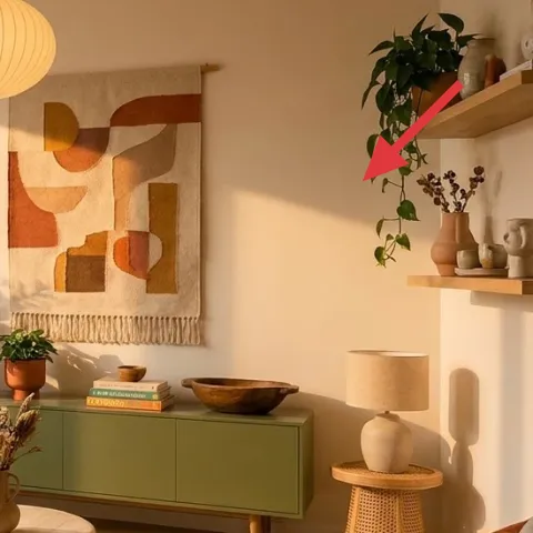 Floating wall shelf