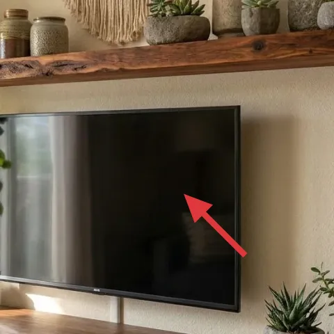 wood TV media console