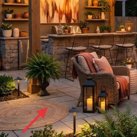 outdoor jute-look area rug 5×7