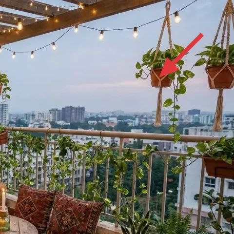 terracotta hanging planters (pair)