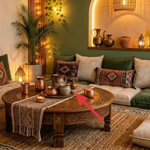 wooden coffee table