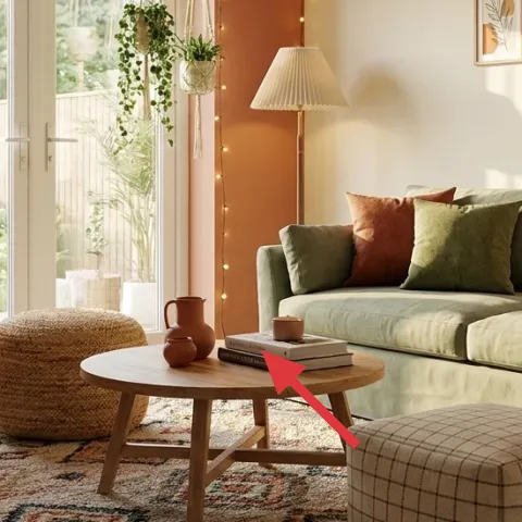 Wood coffee table