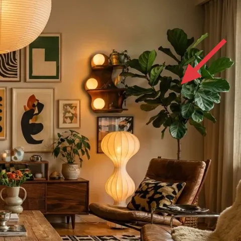 large leafy indoor plant