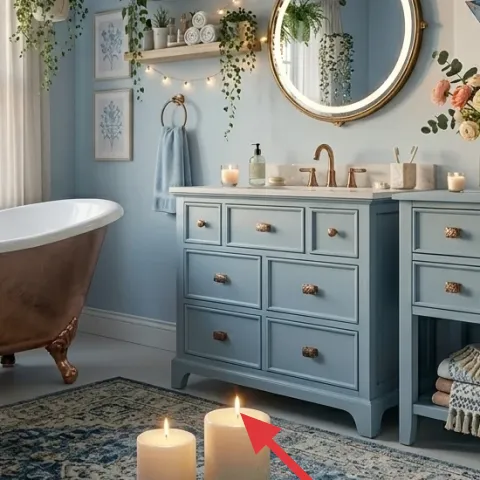 Blue patterned area rug