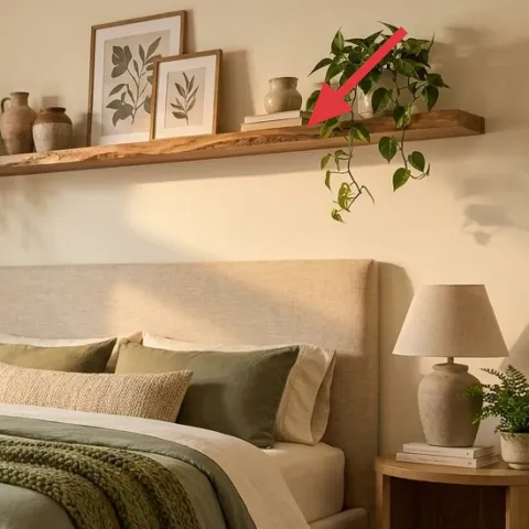 Wood wall shelf