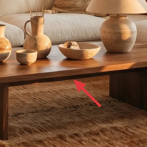 wood coffee table