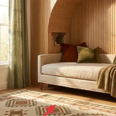 Patterned area rug