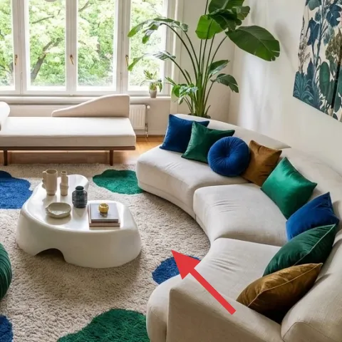 decorative tray on coffee table