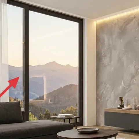 sheer white curtain panels on window