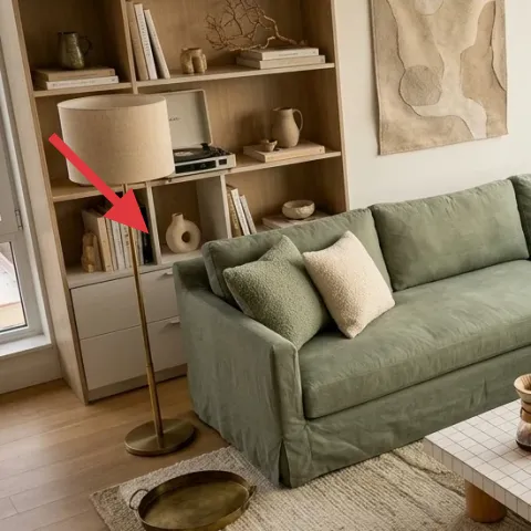 tall floor lamp with dome shade