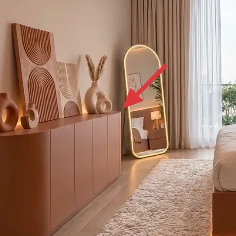 table lamp on dresser