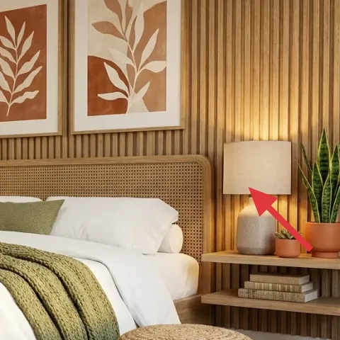 table lamp with fabric shade