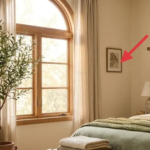 beige curtain panels