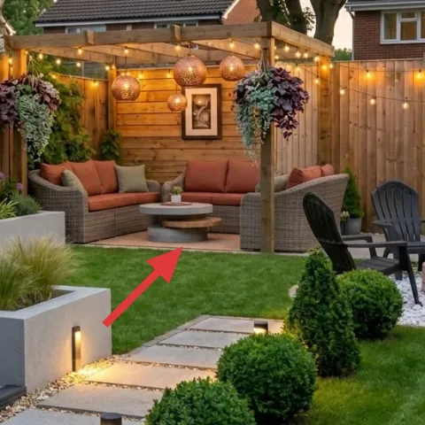 Throw pillows on outdoor sofa