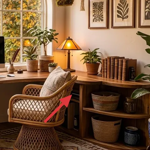 Rattan swivel chair