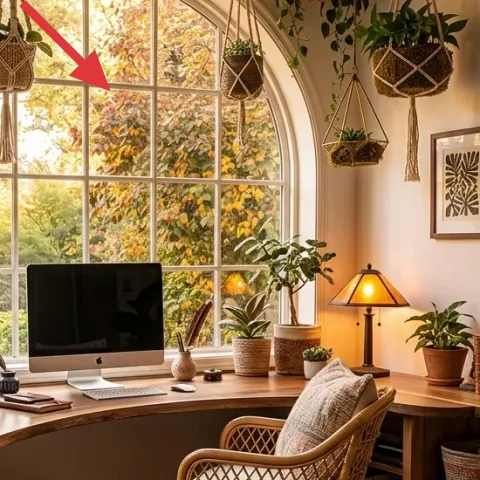 Hanging macramé plant hanger