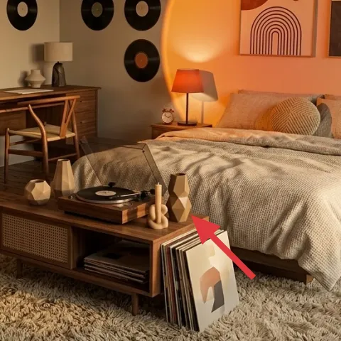 Wood coffee table