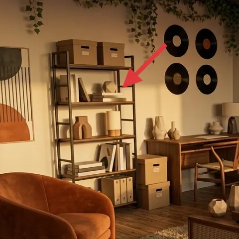 Ladder-style bookshelf