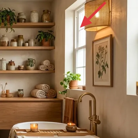 woven shade wall sconce