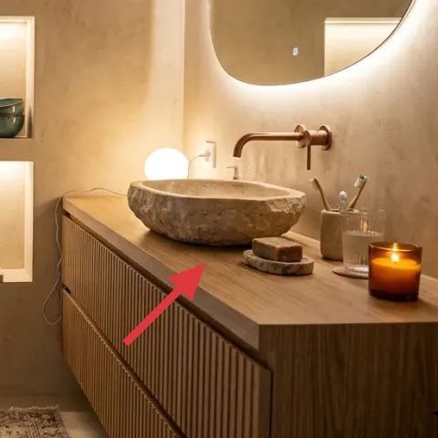 decorative ceramic bowl on counter